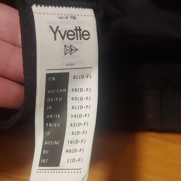 Black High Impact Women Sports Bra Front Closure Double Mesh Running Bra X-LARGE - Picture 9 of 10